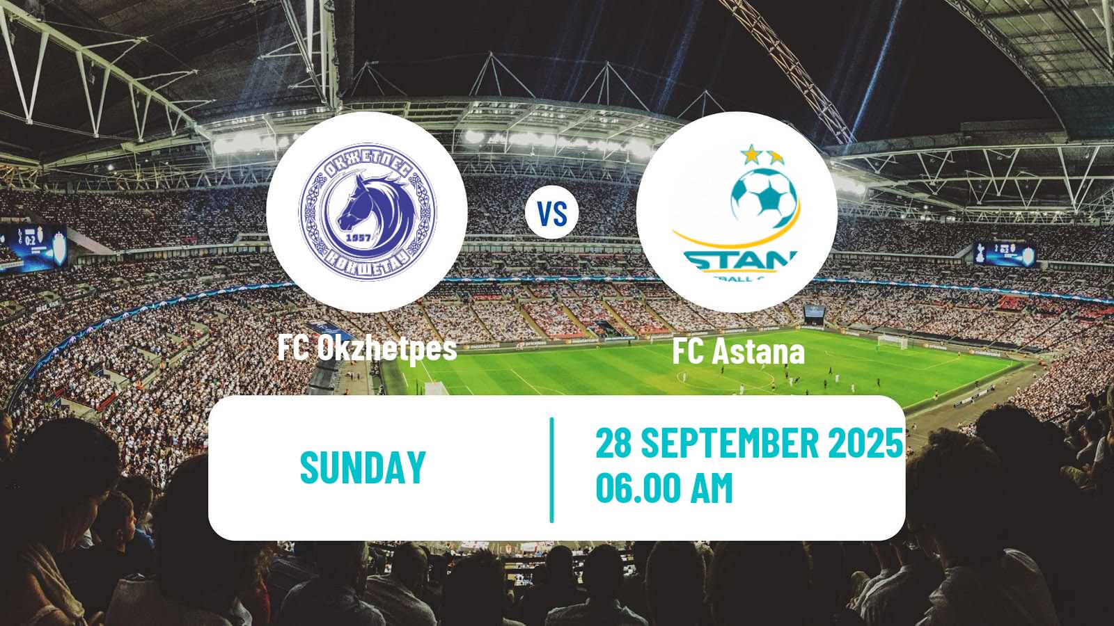 Soccer Kazakh Premier League Okzhetpes - Astana