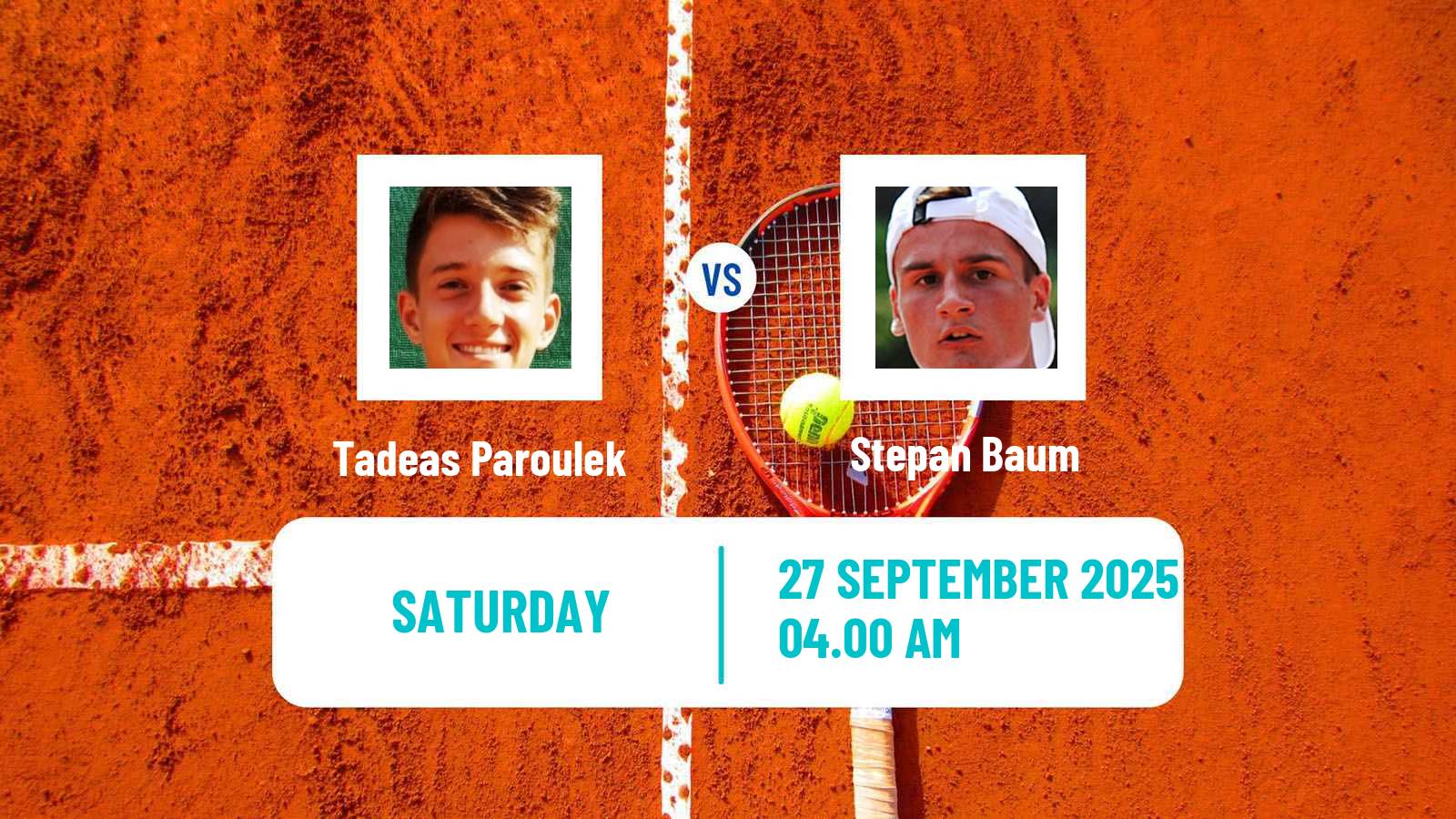 Tennis ITF M25 Pardubice Men Tadeas Paroulek - Stepan Baum