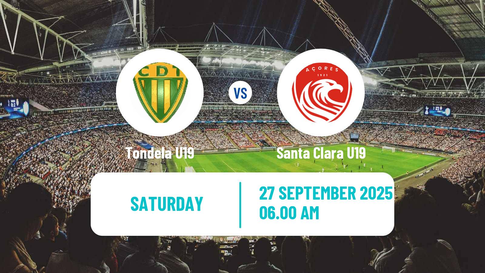 Soccer Portuguese Campeonato Nacional U19 Tondela U19 - Santa Clara U19