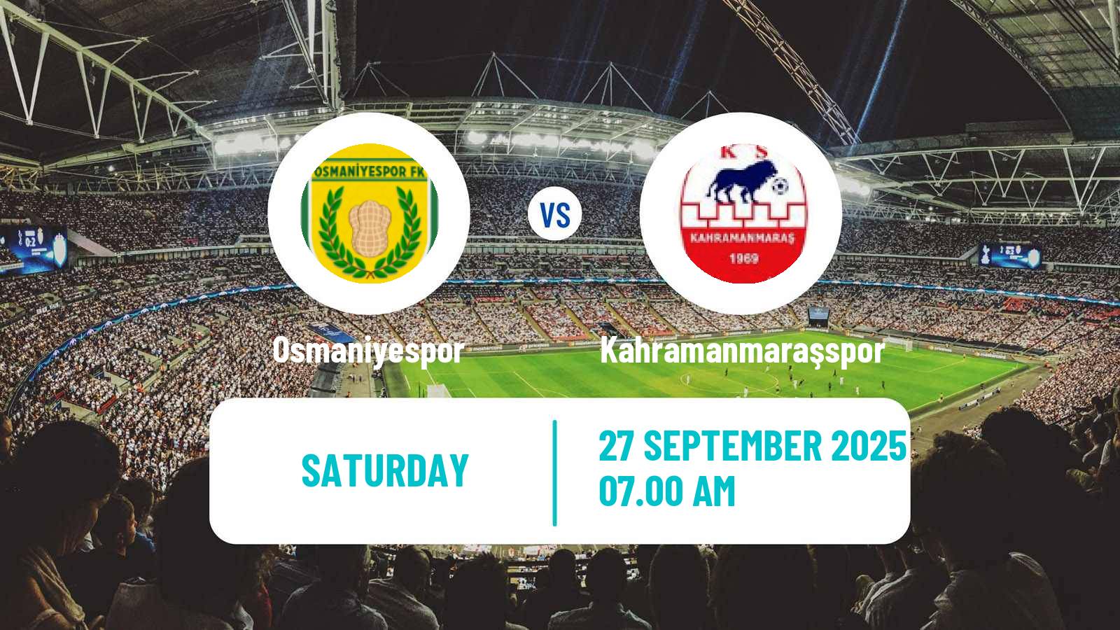 Soccer Turkish 3 Lig Group 2 Osmaniyespor - Kahramanmaraşspor