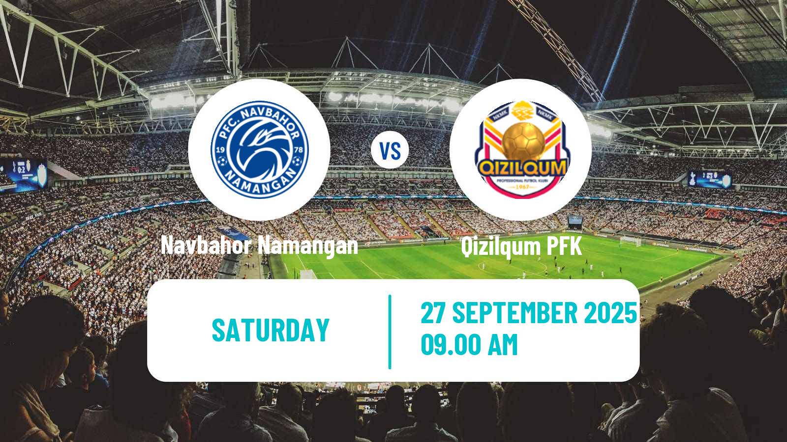 Soccer Uzbek League Navbahor Namangan - Qizilqum
