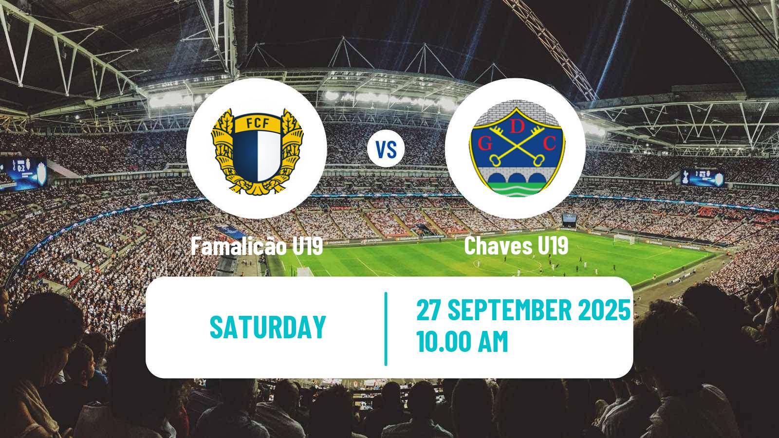 Soccer Portuguese Campeonato Nacional U19 Famalicão U19 - Chaves U19