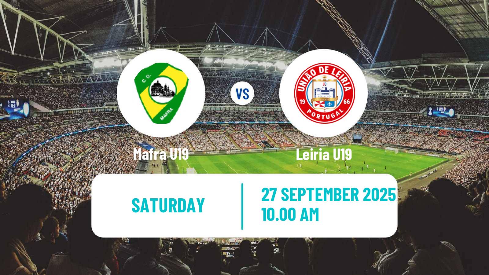 Soccer Portuguese Campeonato Nacional U19 Mafra U19 - Leiria U19