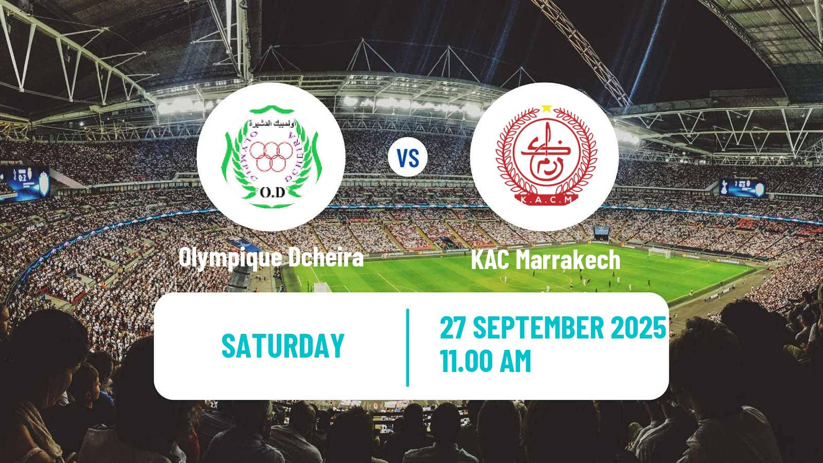 Soccer Moroccan Botola Olympique Dcheira - KAC Marrakech