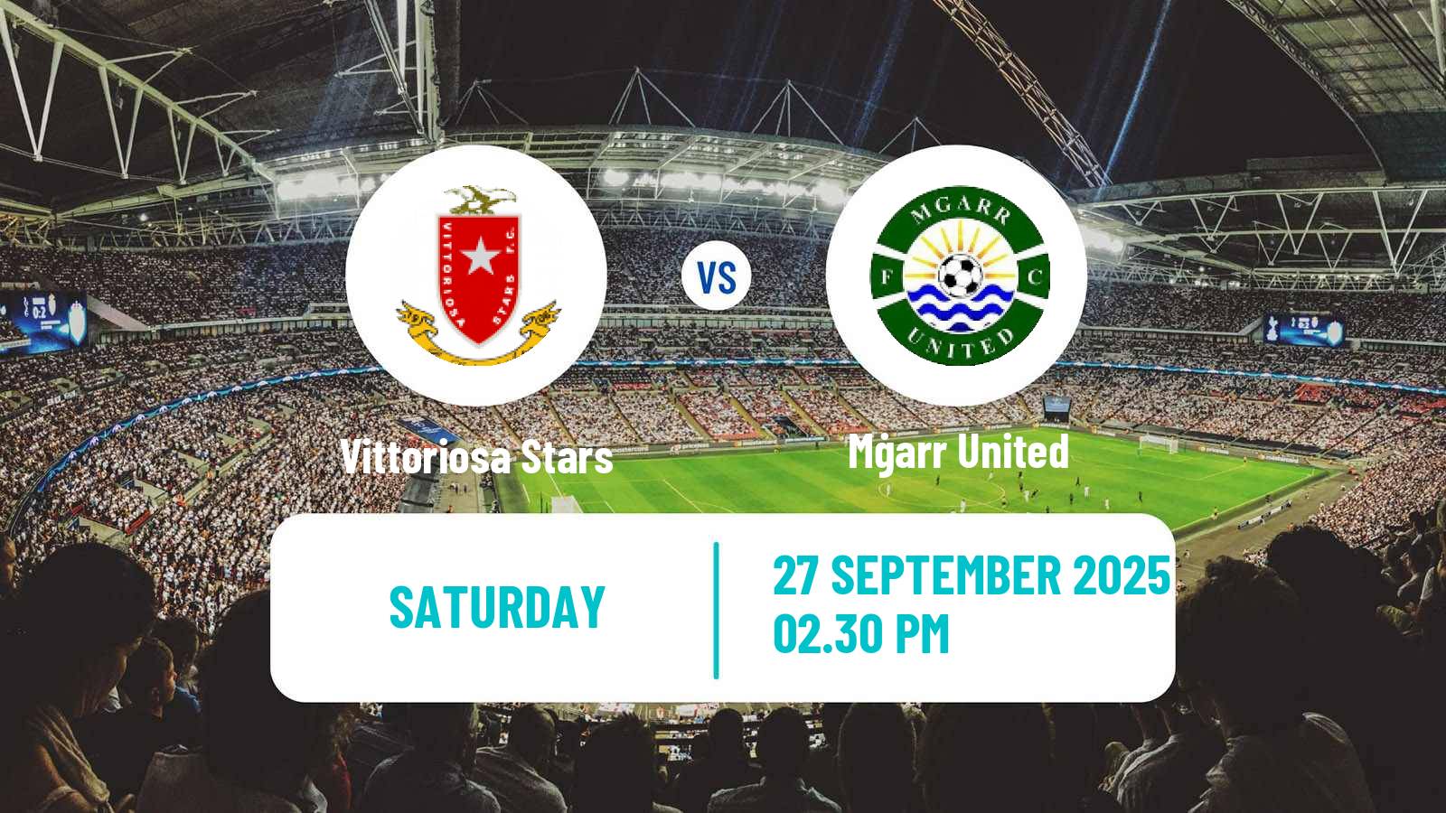 Soccer Maltese Challenge League Vittoriosa Stars - Mġarr United