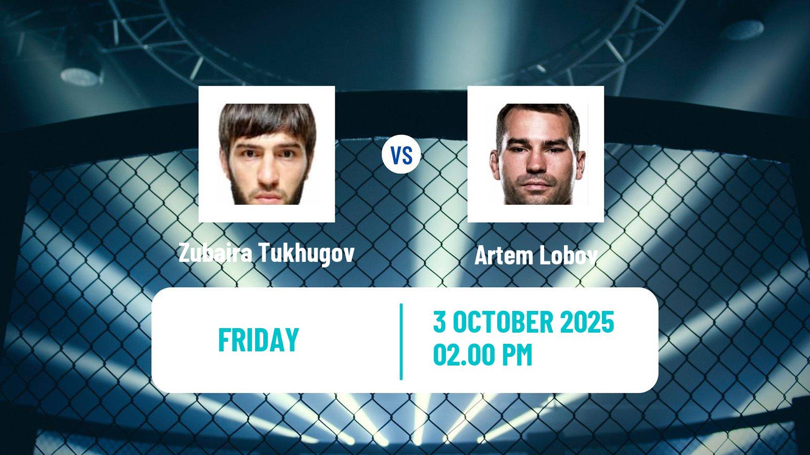 MMA Catchweight Pfl Men Zubaira Tukhugov - Artem Lobov