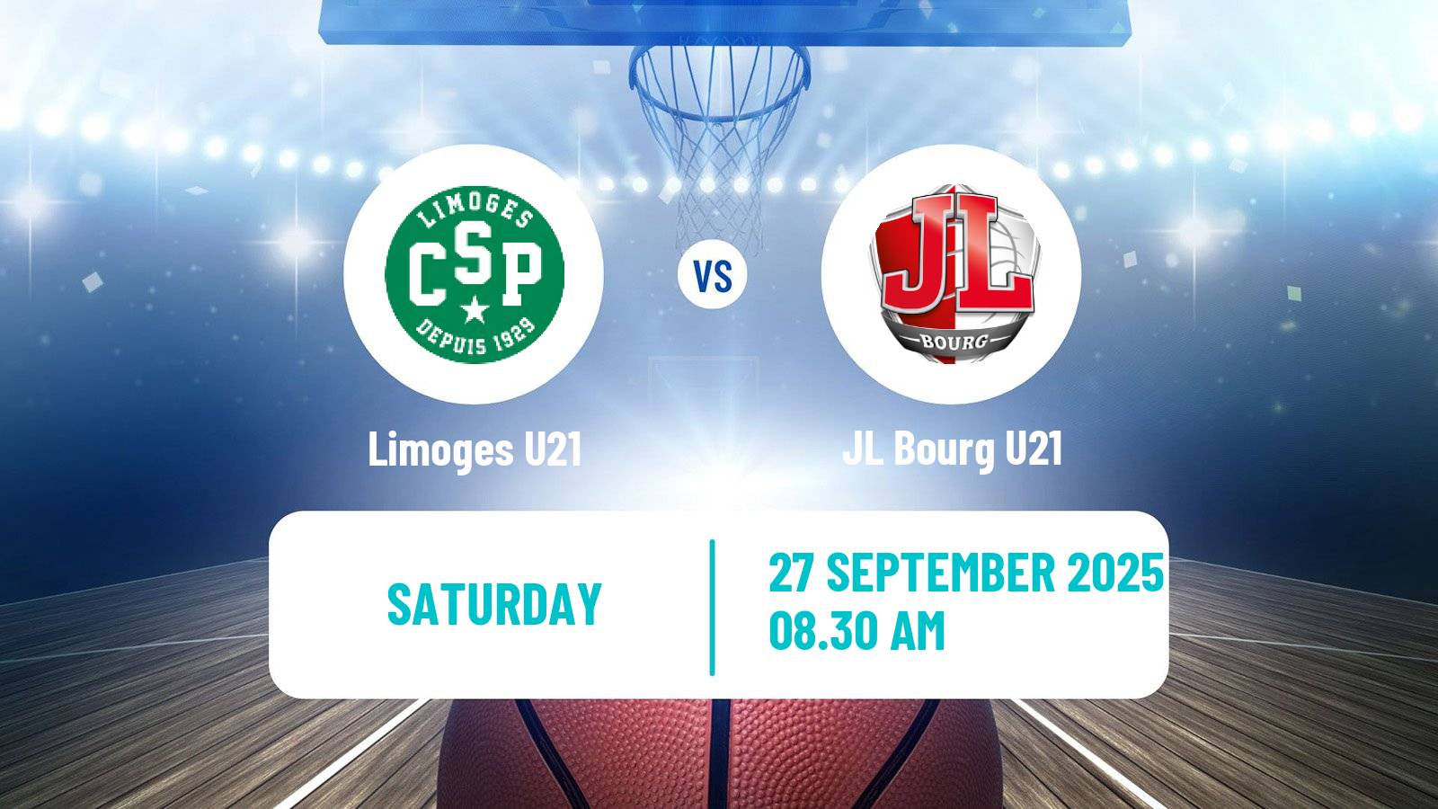 Basketball French Espoirs U21 Basketball Limoges U21 - JL Bourg U21
