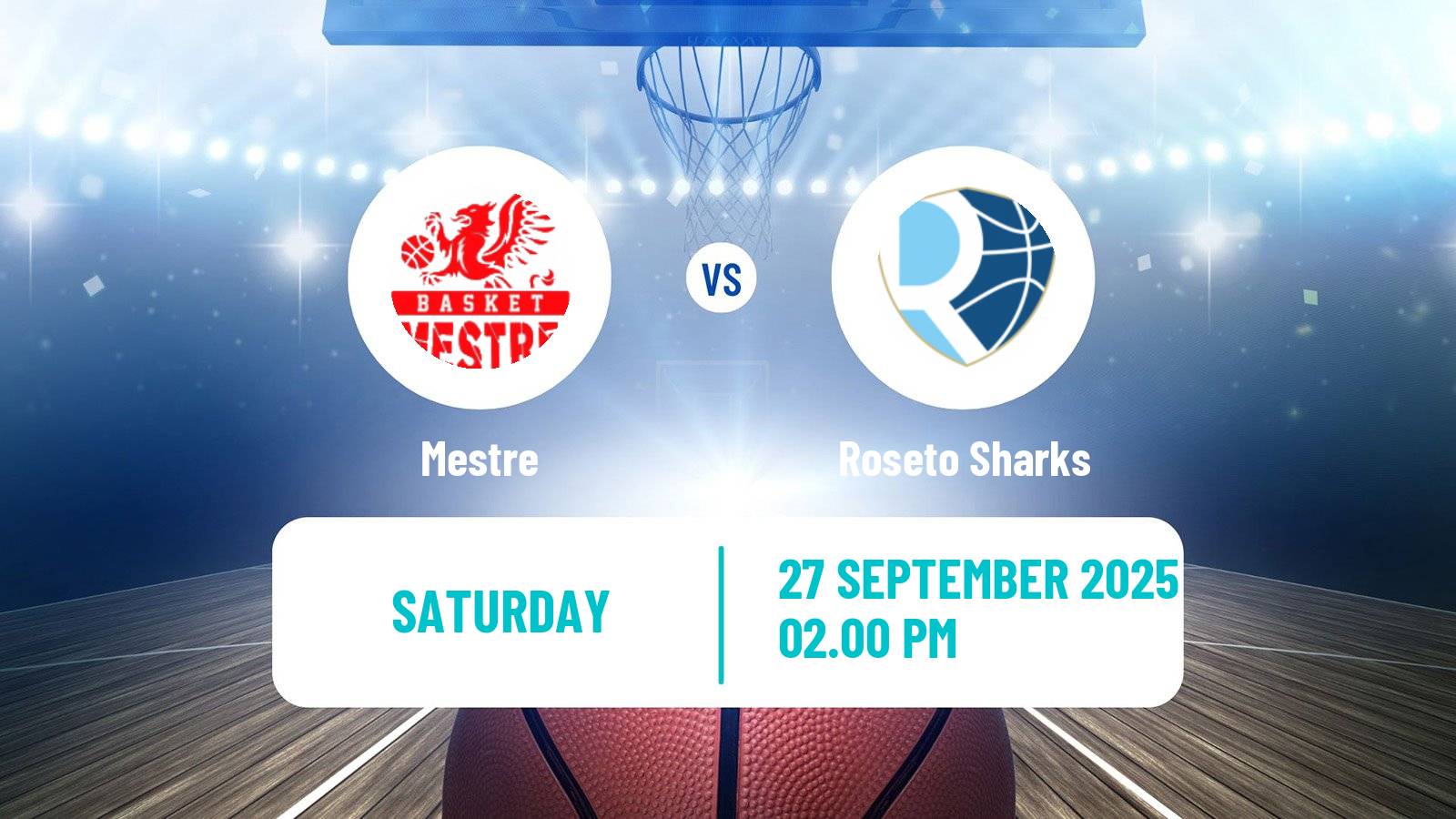 Basketball Italian Serie A2 Basketball Mestre - Roseto Sharks