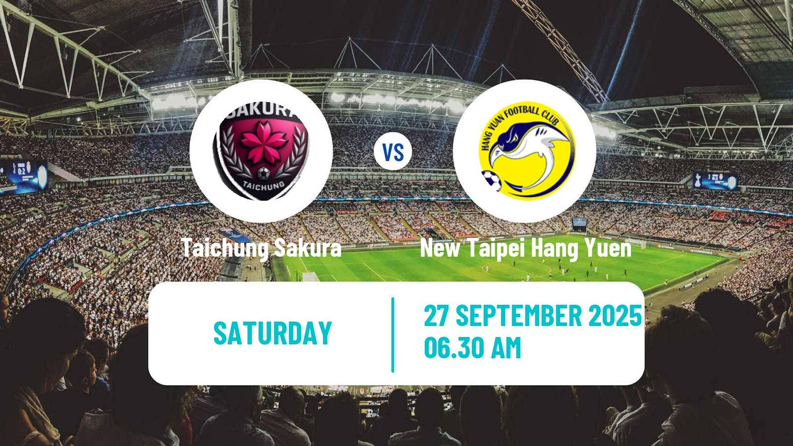 Soccer Taiwan Football League Women Taichung Sakura - New Taipei Hang Yuen