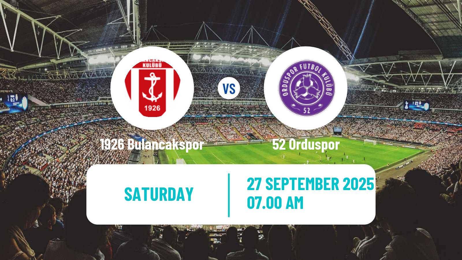 Soccer Turkish 3 Lig Group 3 1926 Bulancakspor - 52 Orduspor