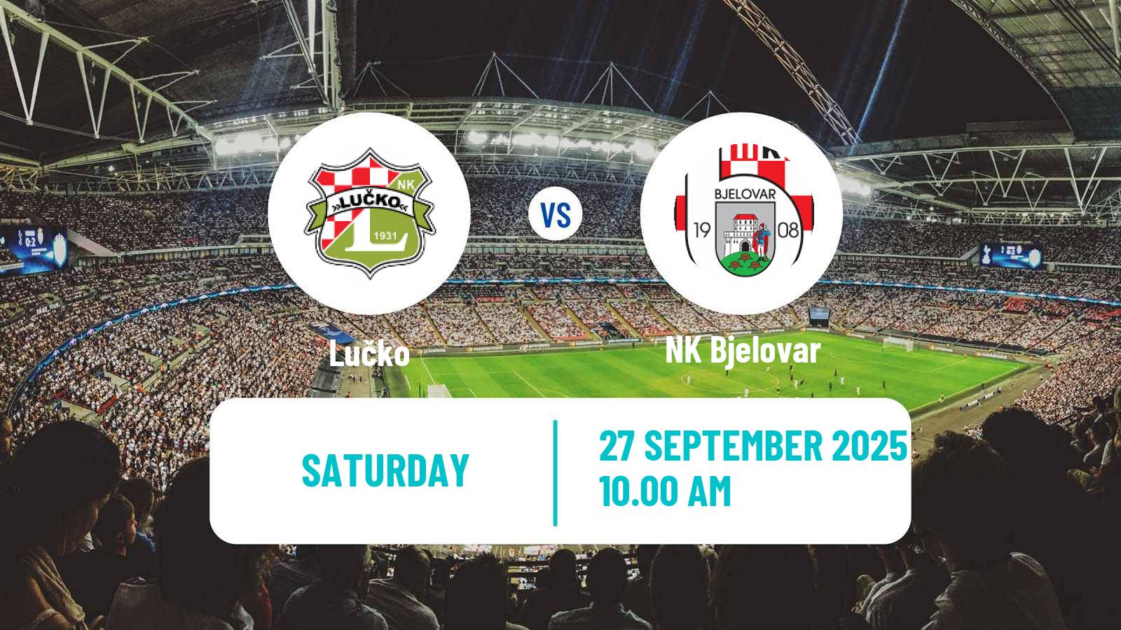 Soccer Croatian Druga NL Lučko - Bjelovar