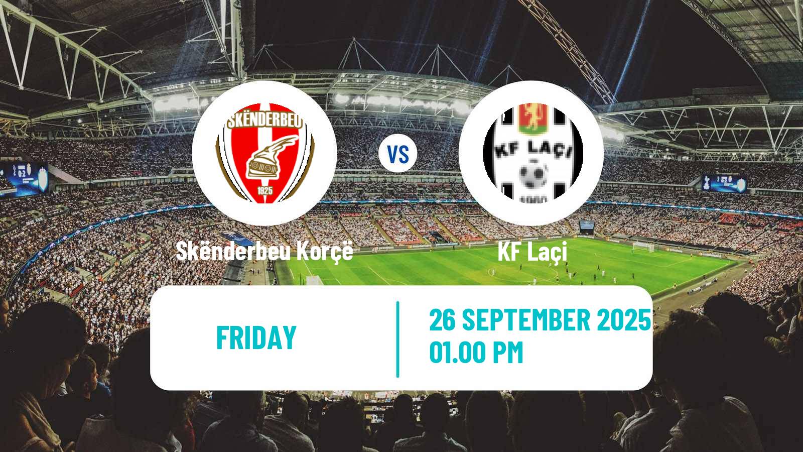 Soccer Albanian First Division Skënderbeu Korçë - Laçi