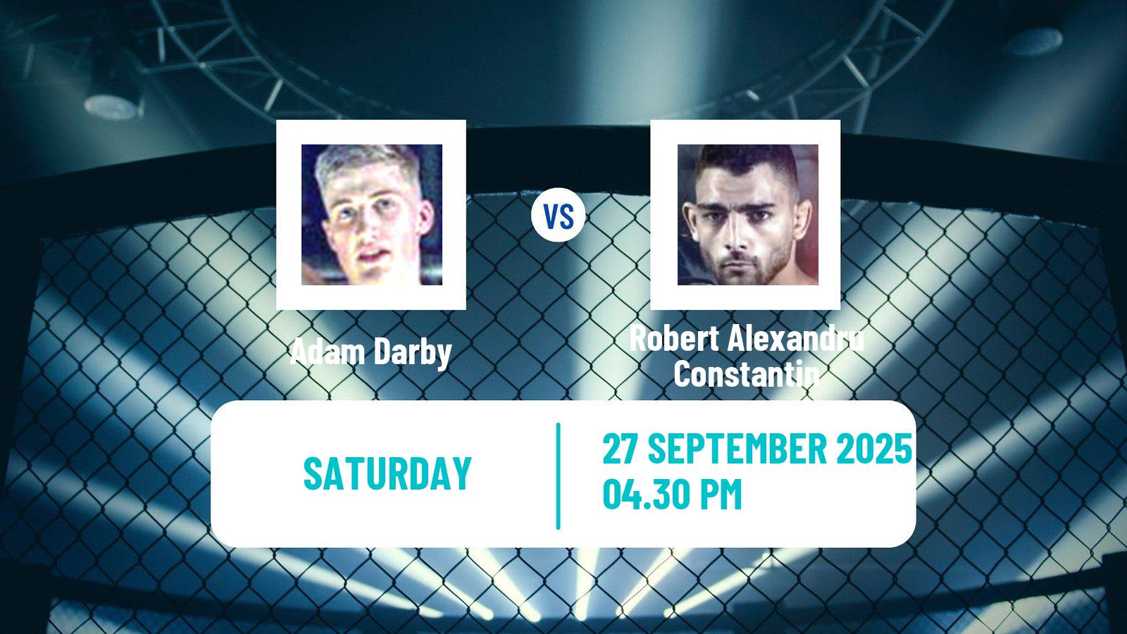 MMA Welterweight Cage Warriors Men Adam Darby - Robert Alexandru Constantin
