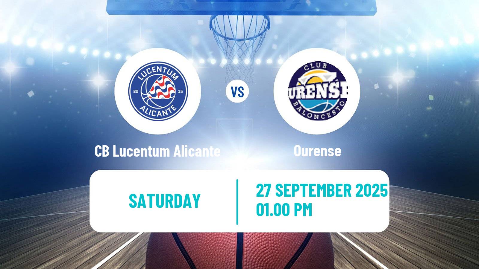 Basketball Spanish LEB Oro CB Lucentum Alicante - Ourense