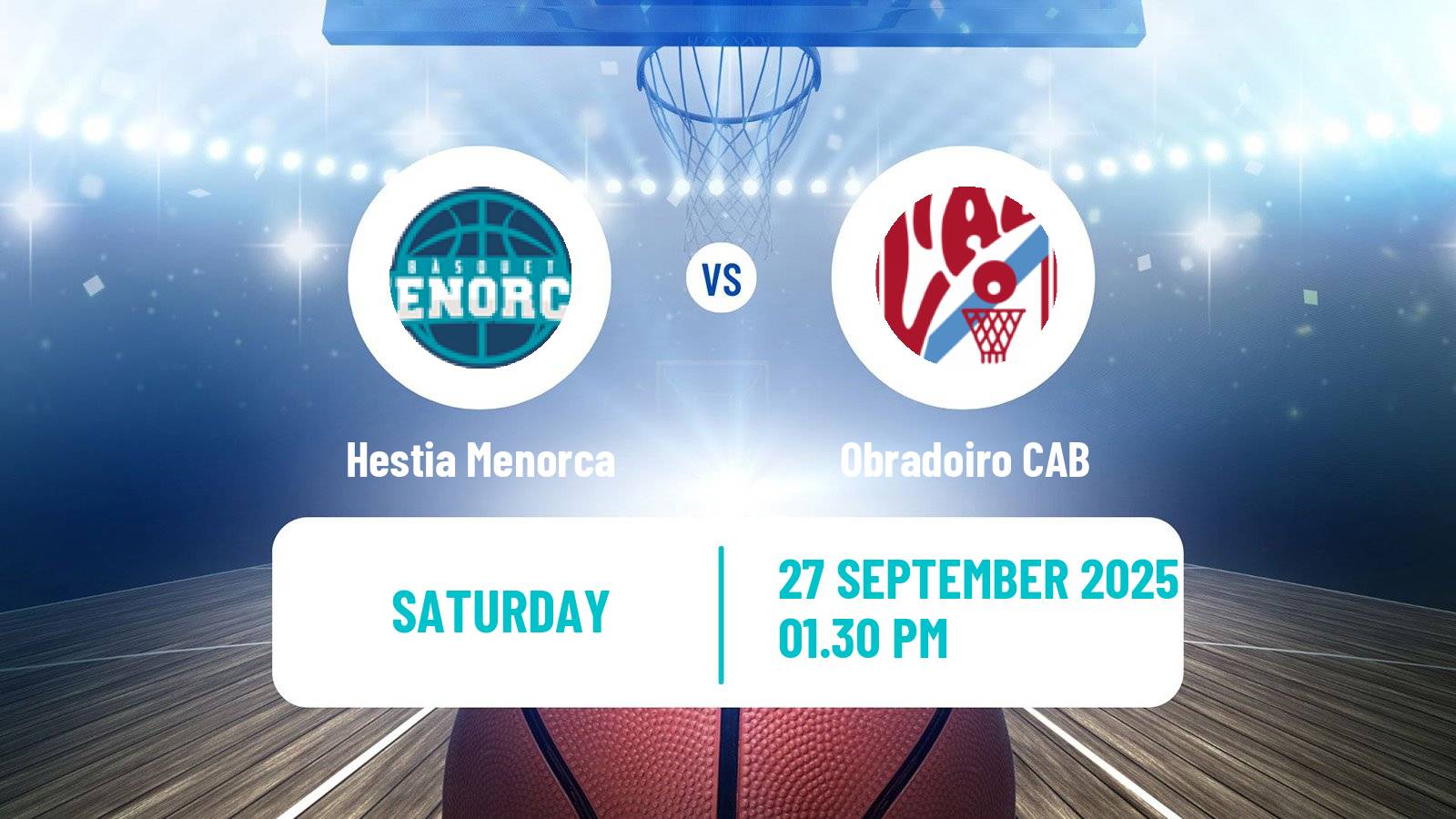 Basketball Spanish LEB Oro Hestia Menorca - Obradoiro CAB