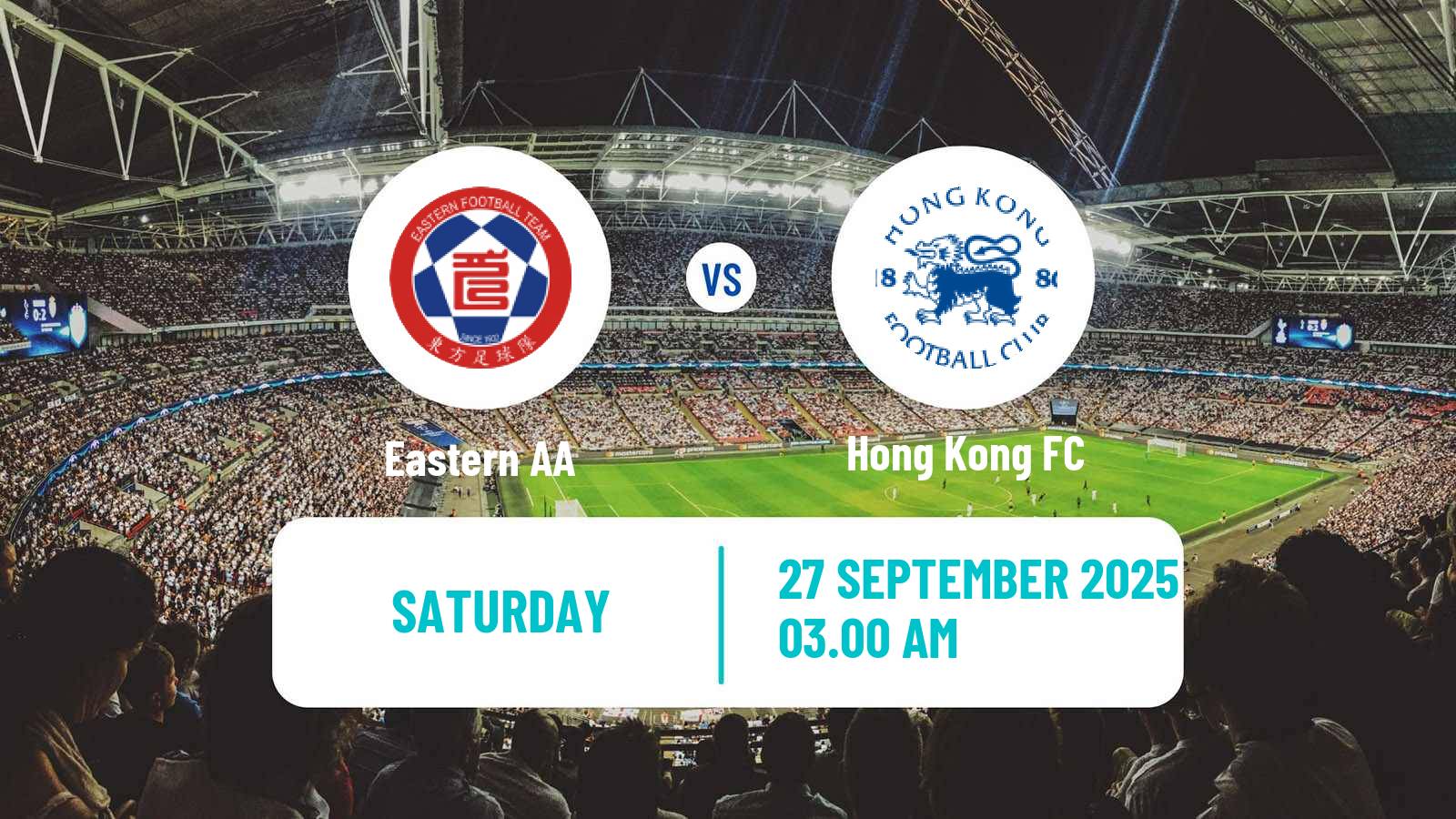 Soccer Hong Kong Senior Shield Eastern AA - Hong Kong FC