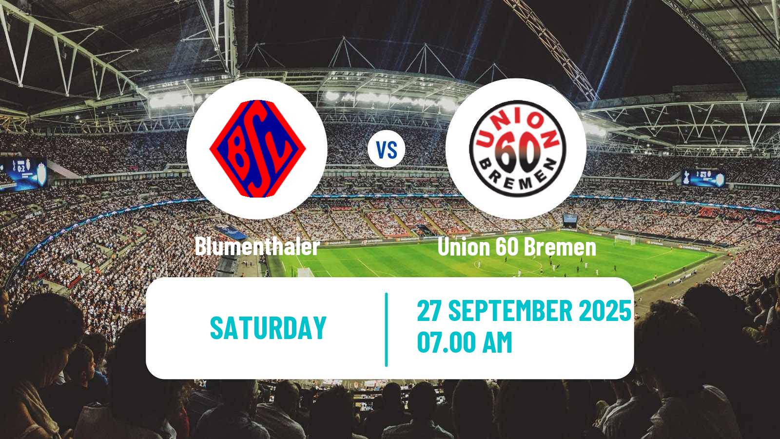 Soccer German Oberliga Bremen Blumenthaler - Union 60 Bremen