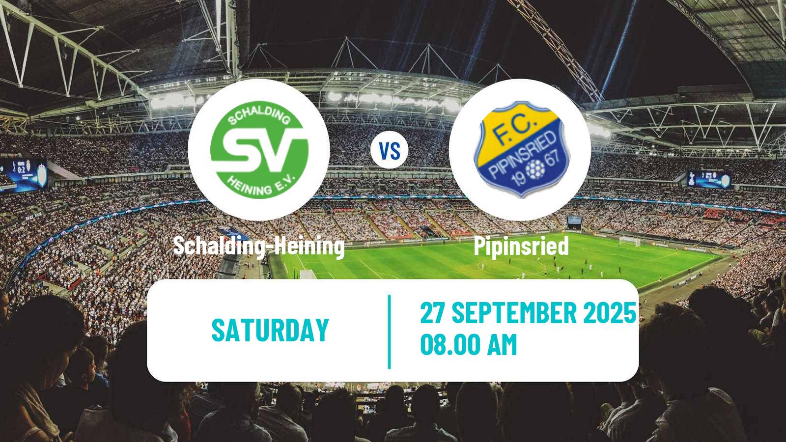Soccer German Oberliga Bayern Süd Schalding-Heining - Pipinsried