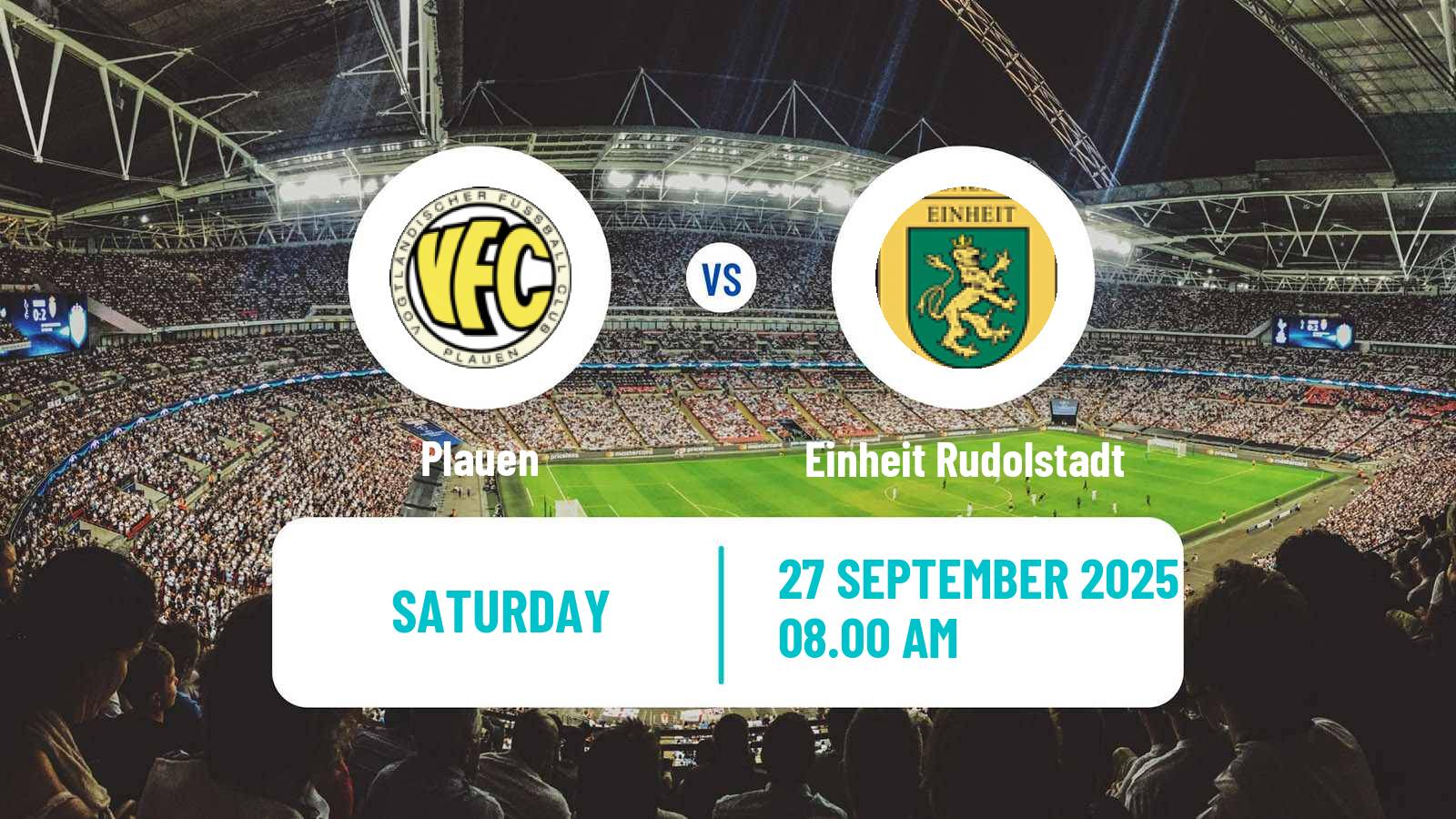 Soccer German Oberliga NOFV- Süd Plauen - Einheit Rudolstadt
