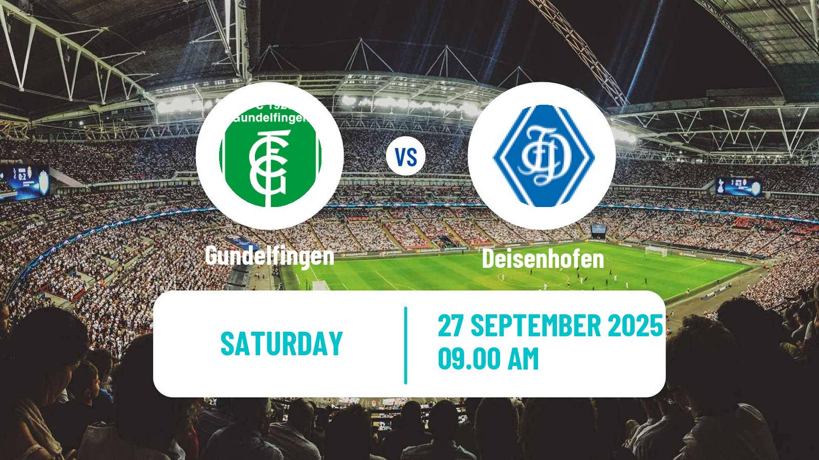 Soccer German Oberliga Bayern Süd Gundelfingen - Deisenhofen