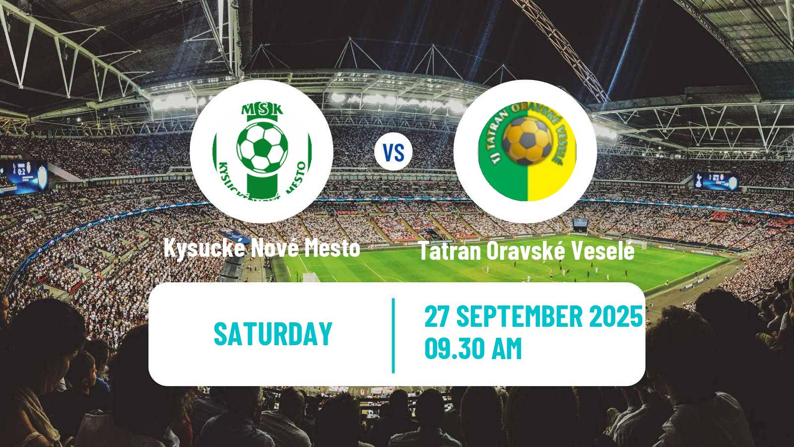 Soccer Slovak 3 Liga Central Kysucké Nové Mesto - Tatran Oravské Veselé
