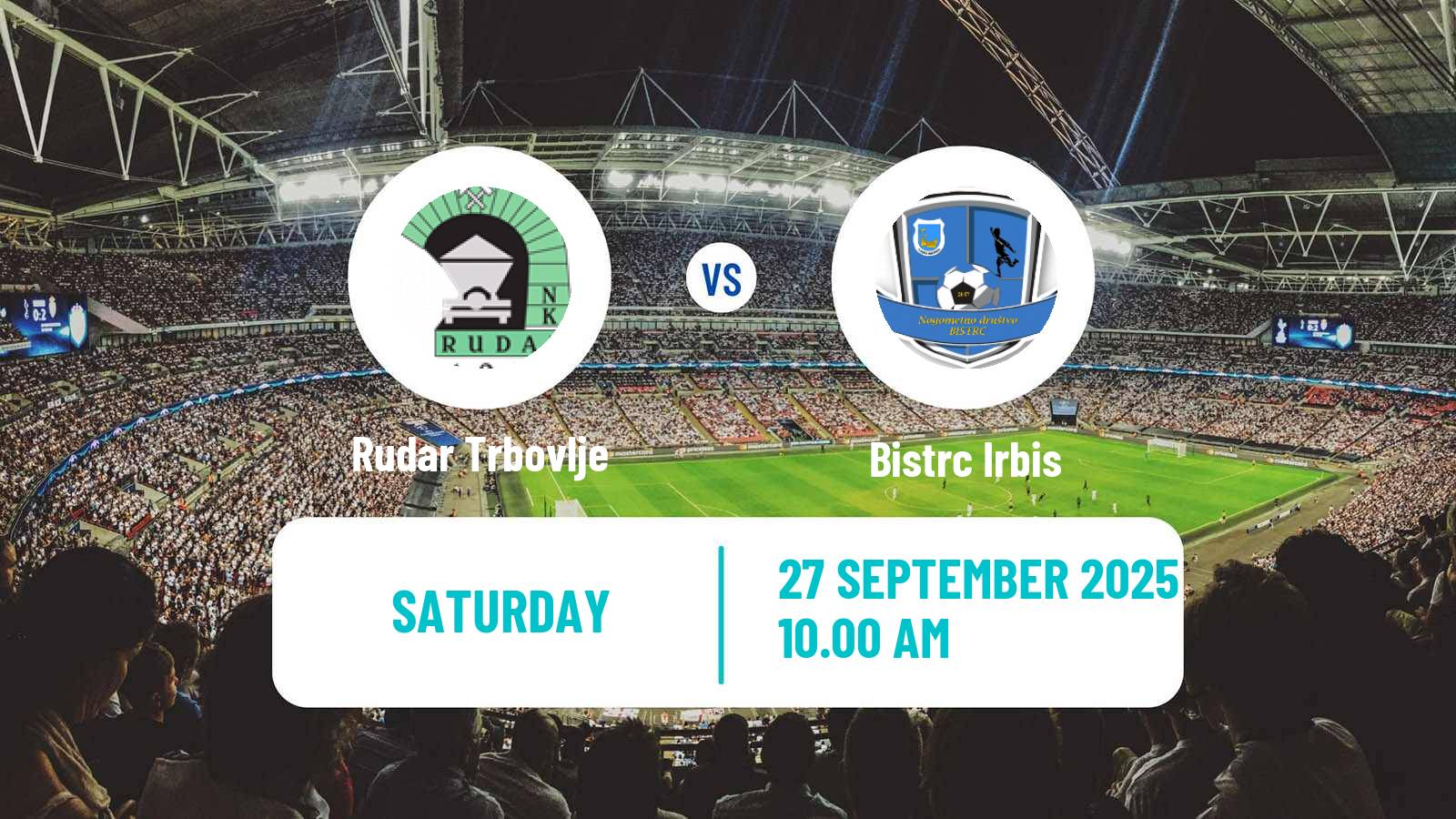 Soccer Slovenian 3 SNL West Rudar Trbovlje - Bistrc Irbis