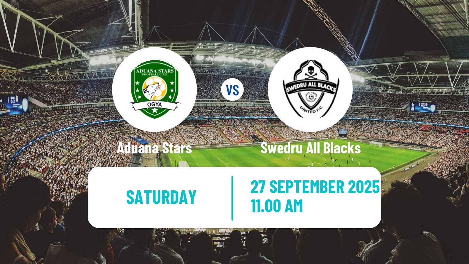 Soccer Ghanaian Premier League Aduana Stars - Swedru All Blacks