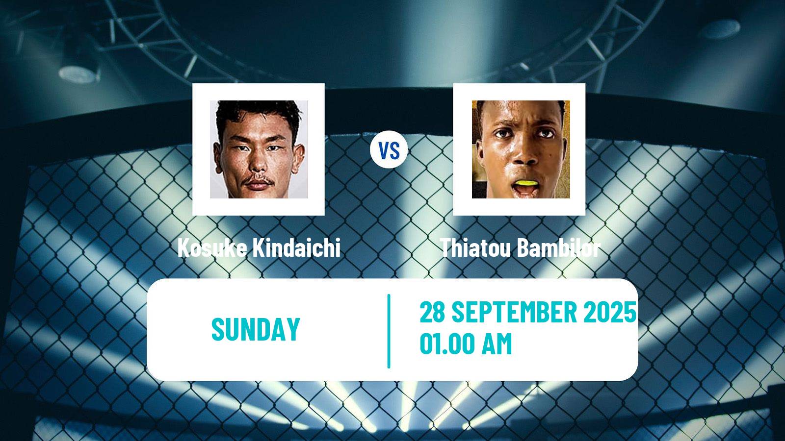 MMA Catchweight Rizin Men Kosuke Kindaichi - Thiatou Bambilor