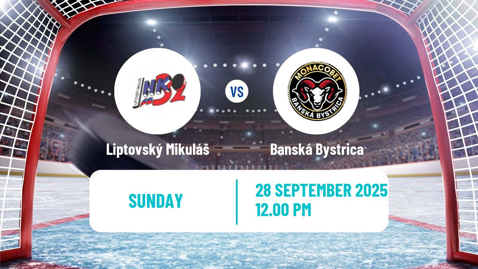 Hockey Slovak Extraliga Liptovský Mikuláš - Banská Bystrica