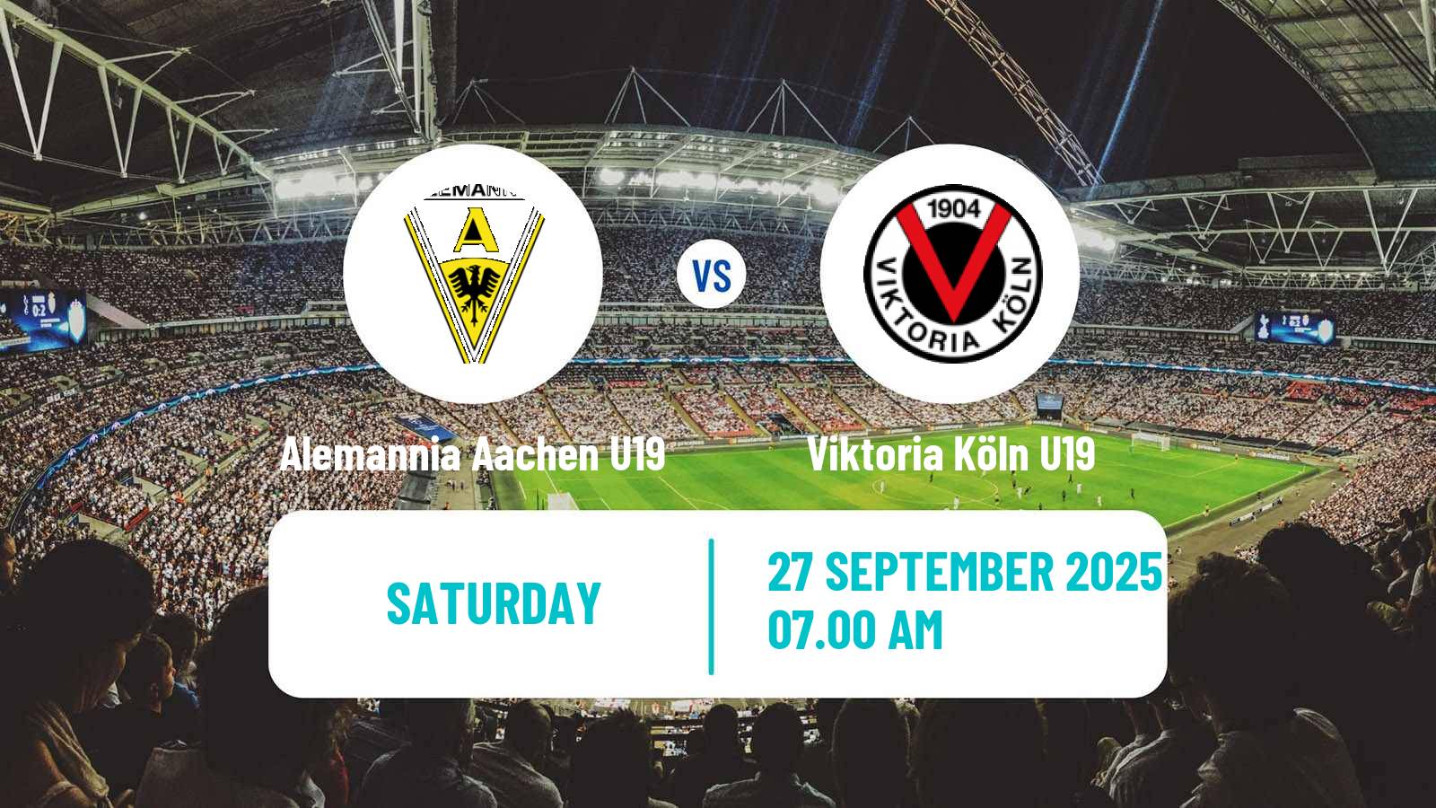 Soccer German DFB Youth League Alemannia Aachen U19 - Viktoria Köln U19