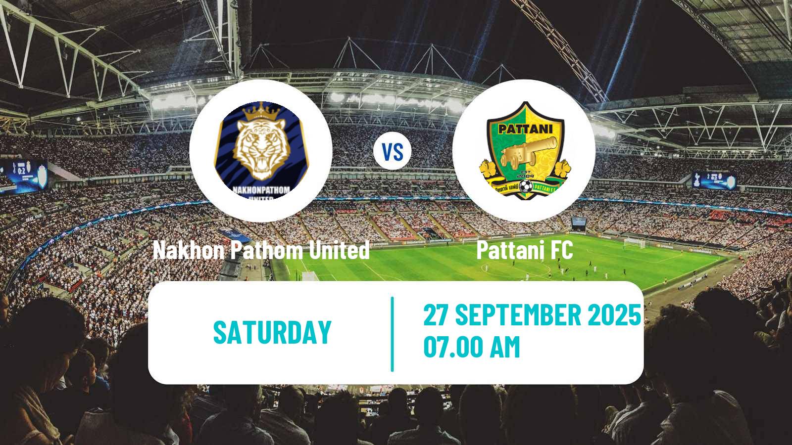Soccer Thai League 2 Nakhon Pathom United - Pattani