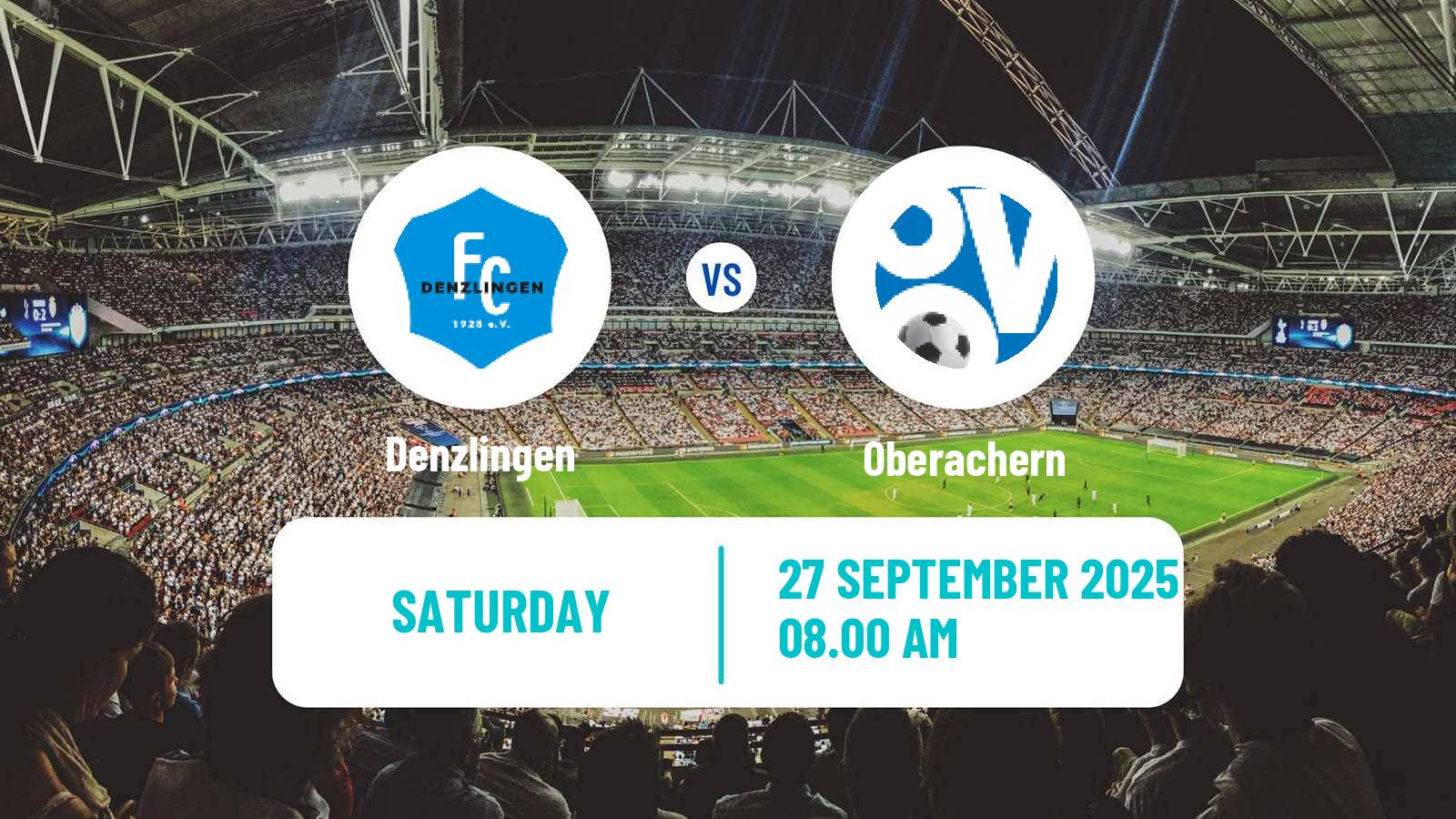 Soccer German Oberliga Baden-Württemberg Denzlingen - Oberachern