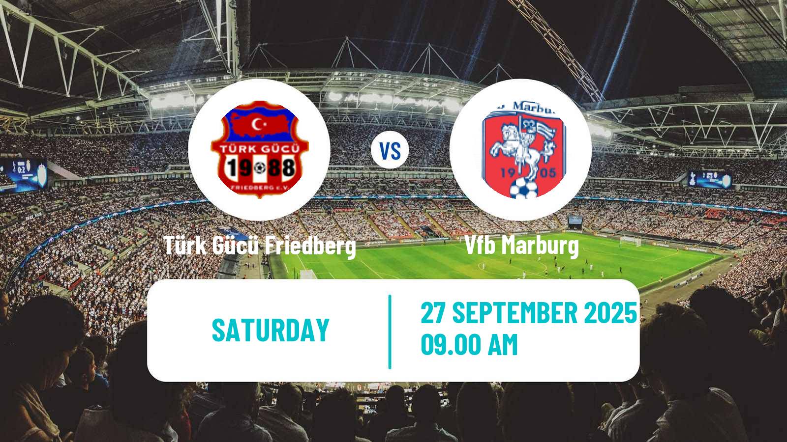 Soccer German Oberliga Hessen Türk Gücü Friedberg - Marburg