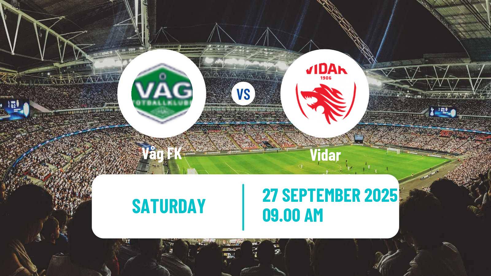 Soccer Norwegian Division 3 - Group 5 Våg - Vidar