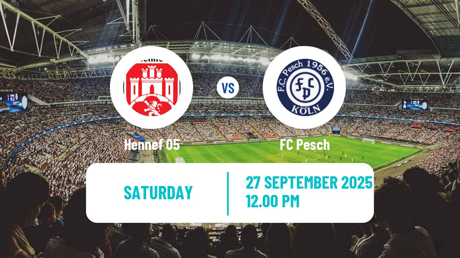 Soccer German Oberliga Mittelrhein Hennef 05 - Pesch