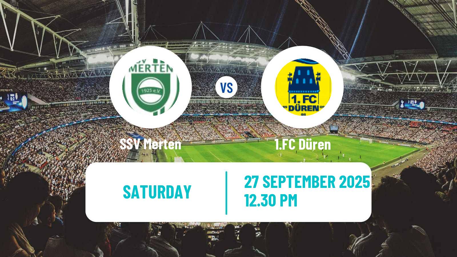 Soccer German Oberliga Mittelrhein Merten - Düren