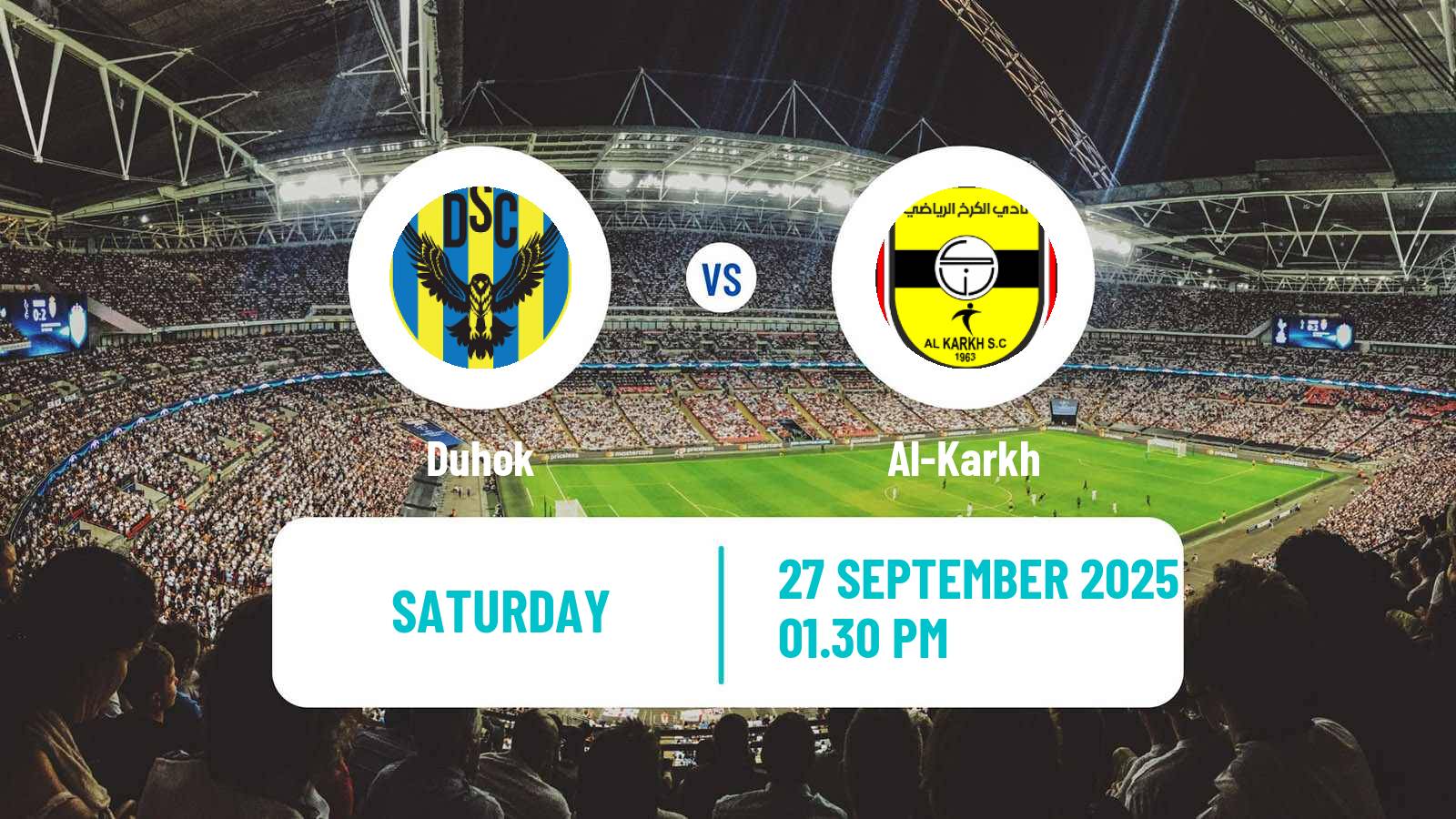 Soccer Iraqi Premier League Duhok - Al-Karkh