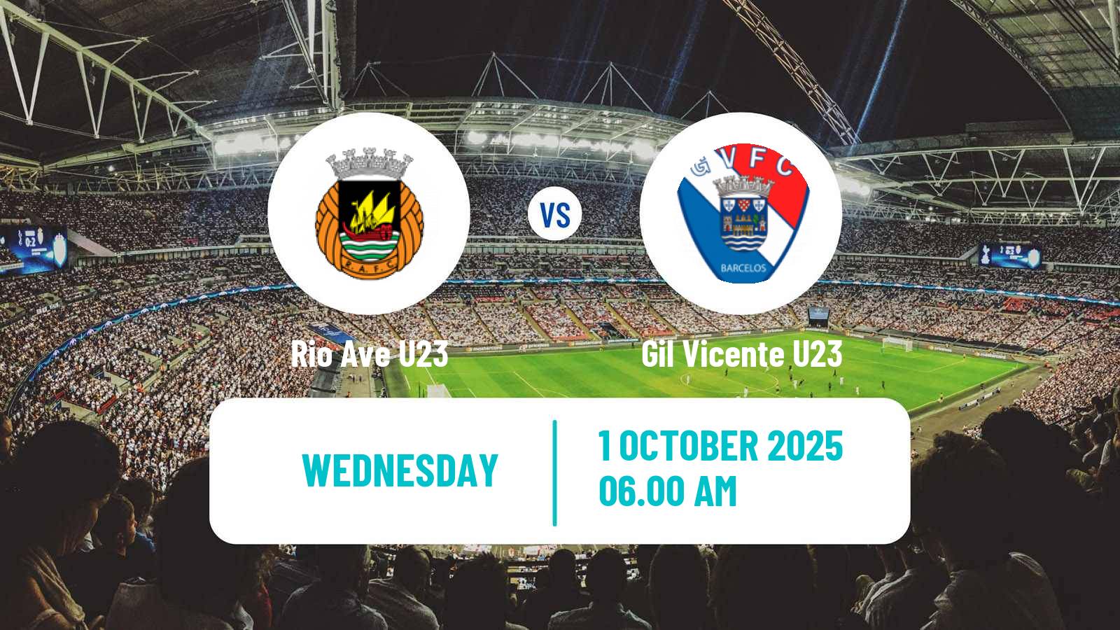 Soccer Portuguese Liga Revelacao U23 Rio Ave U23 - Gil Vicente U23