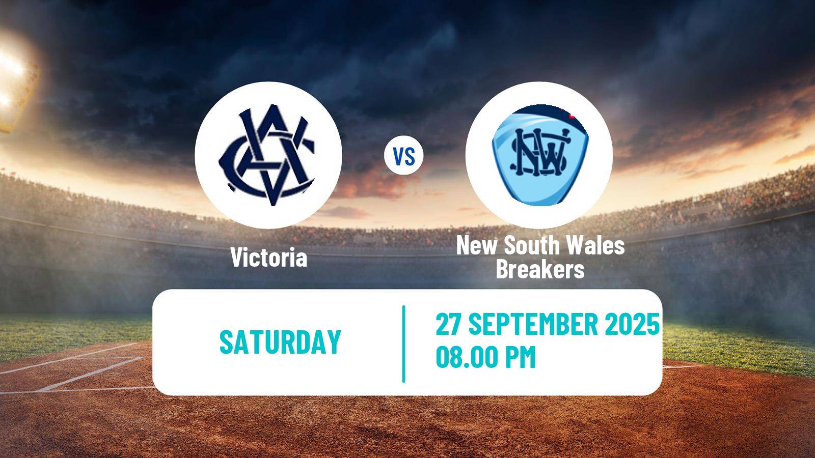 Cricket Australian National League Cricket Women Victoria - New South Wales Breakers