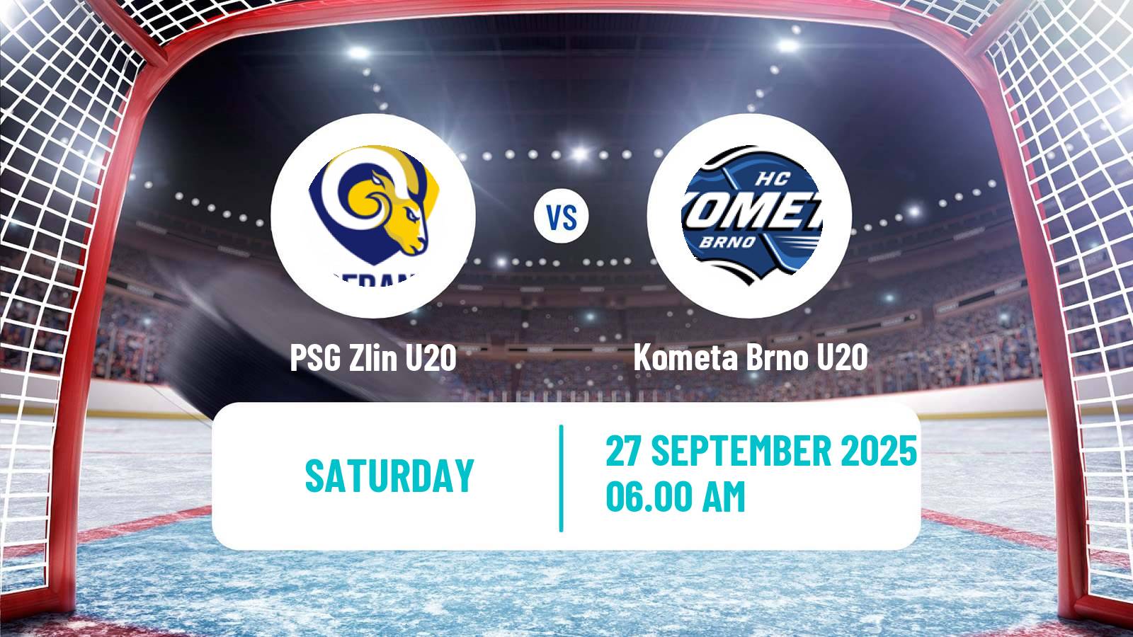 Hockey Czech ELJ Zlin U20 - Kometa Brno U20
