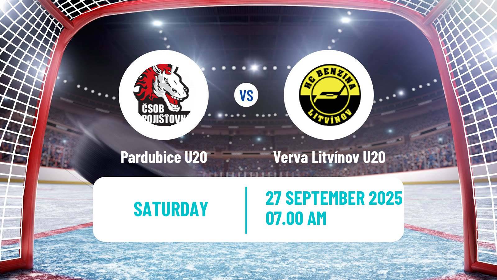 Hockey Czech ELJ Pardubice U20 - Verva Litvínov U20