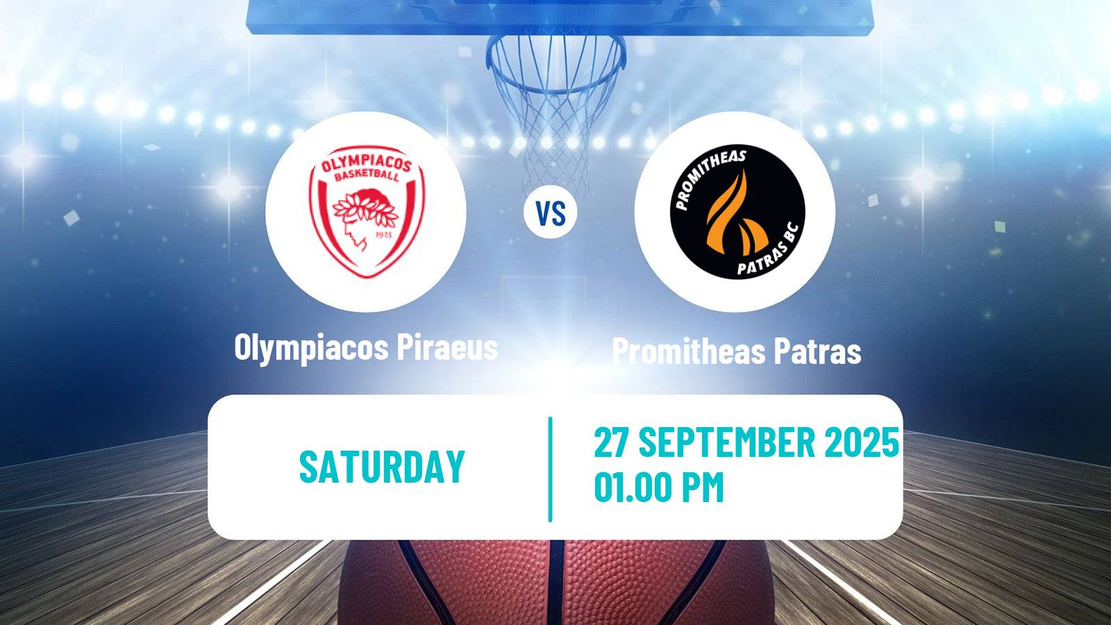 Basketball Greek Super Cup Basketball Olympiacos Piraeus - Promitheas Patras