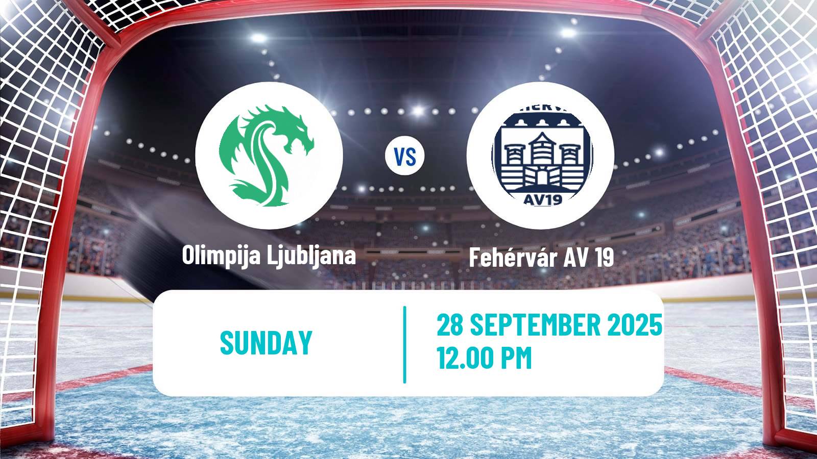 Hockey Austrian Ice Hockey League Olimpija Ljubljana - Fehérvár AV 19