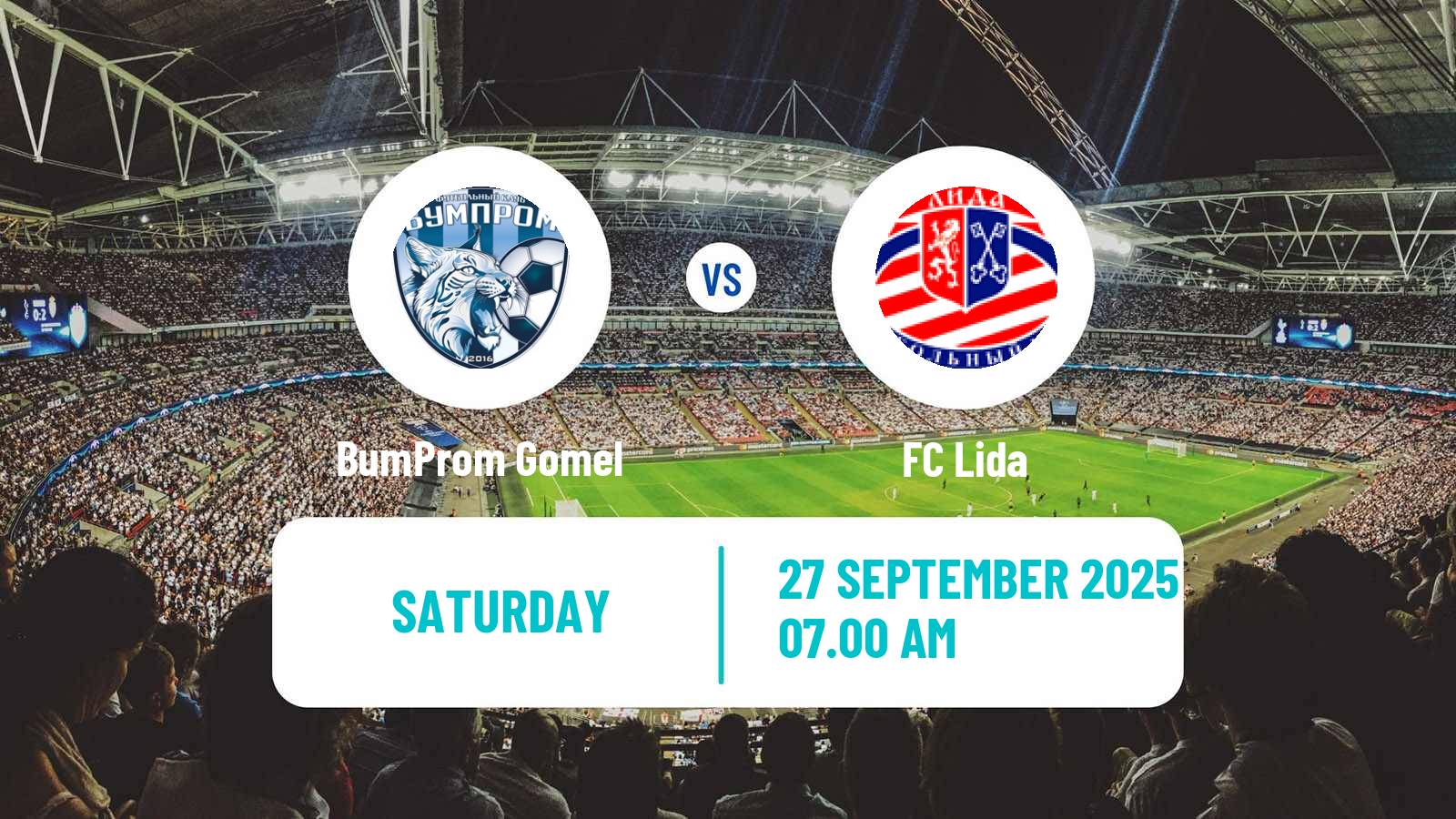 Soccer Belarusian Pershaya Liga BumProm Gomel - Lida