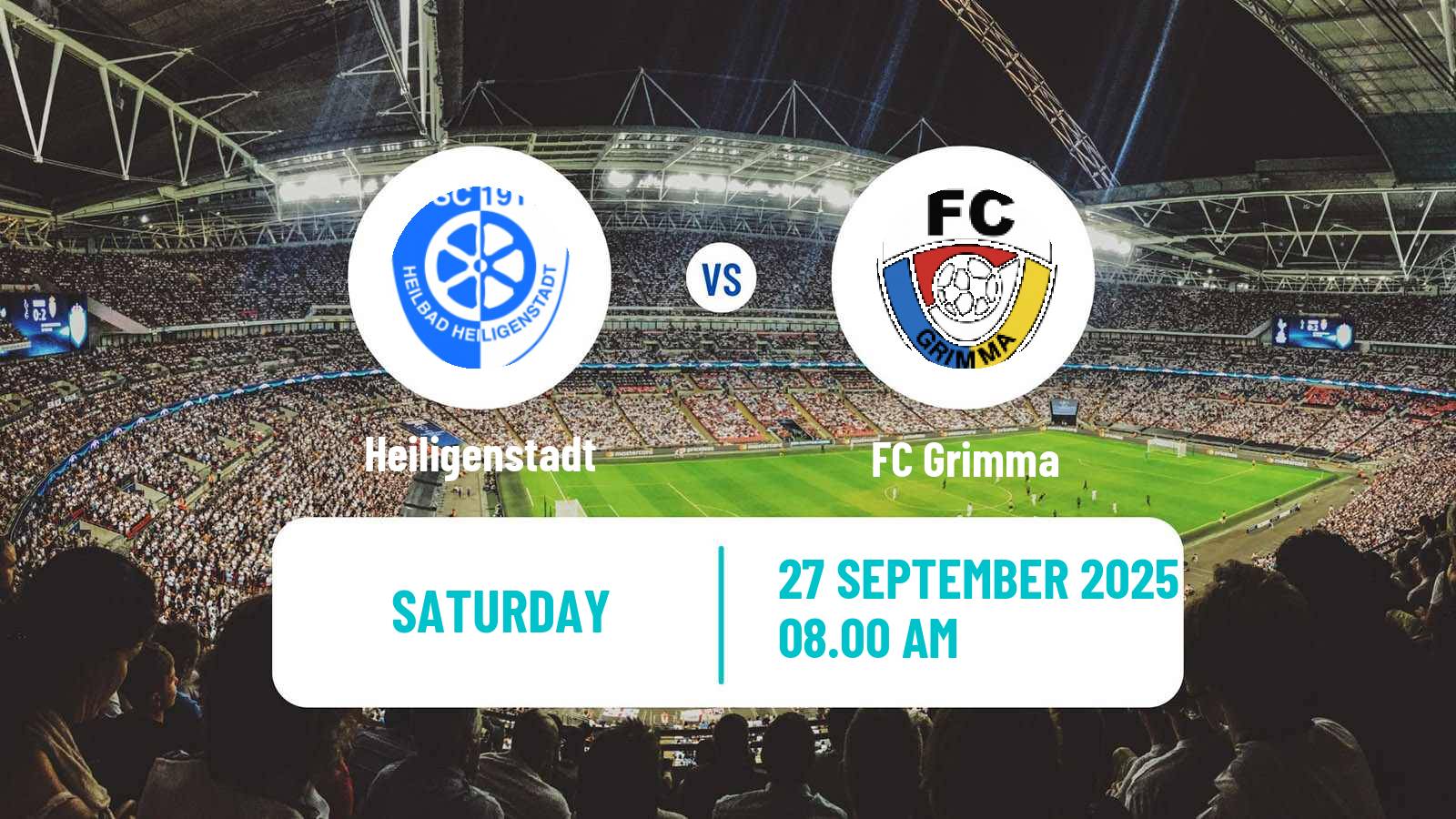 Soccer German Oberliga NOFV- Süd Heiligenstadt - Grimma