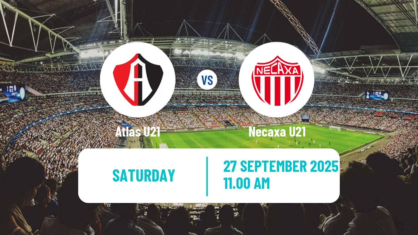 Soccer Mexican Liga MX U23 Atlas U21 - Necaxa U21