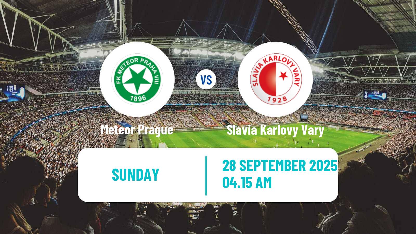 Soccer Czech Division B Meteor Prague - Slavia Karlovy Vary