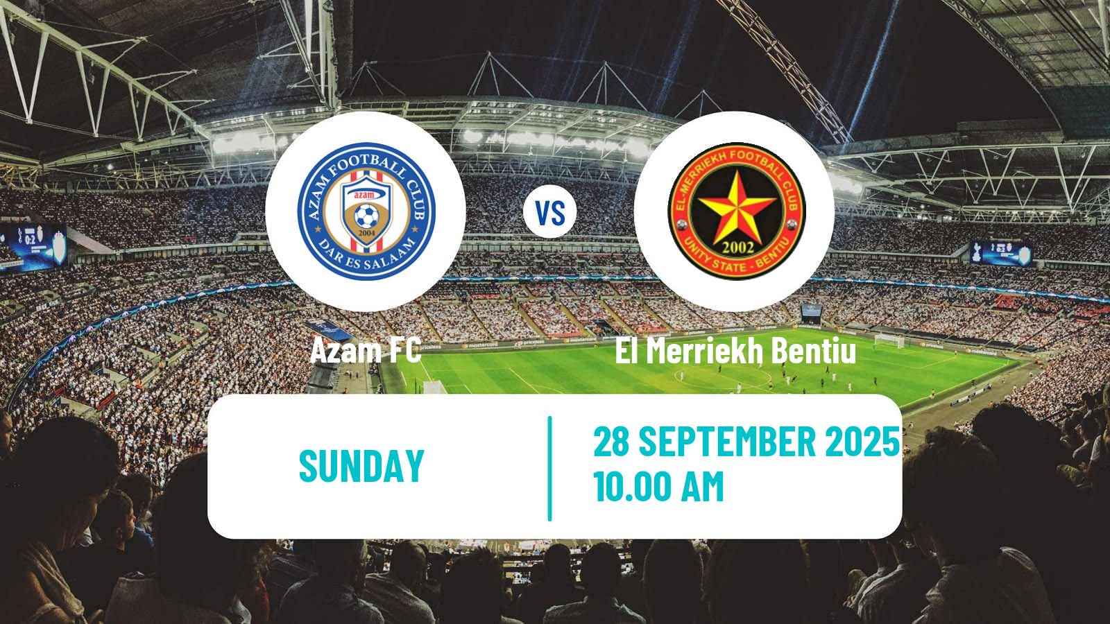 Soccer CAF Confederation Cup Azam - El Merriekh Bentiu