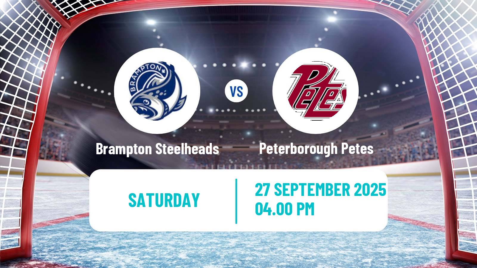 Hockey OHL Brampton Steelheads - Peterborough Petes