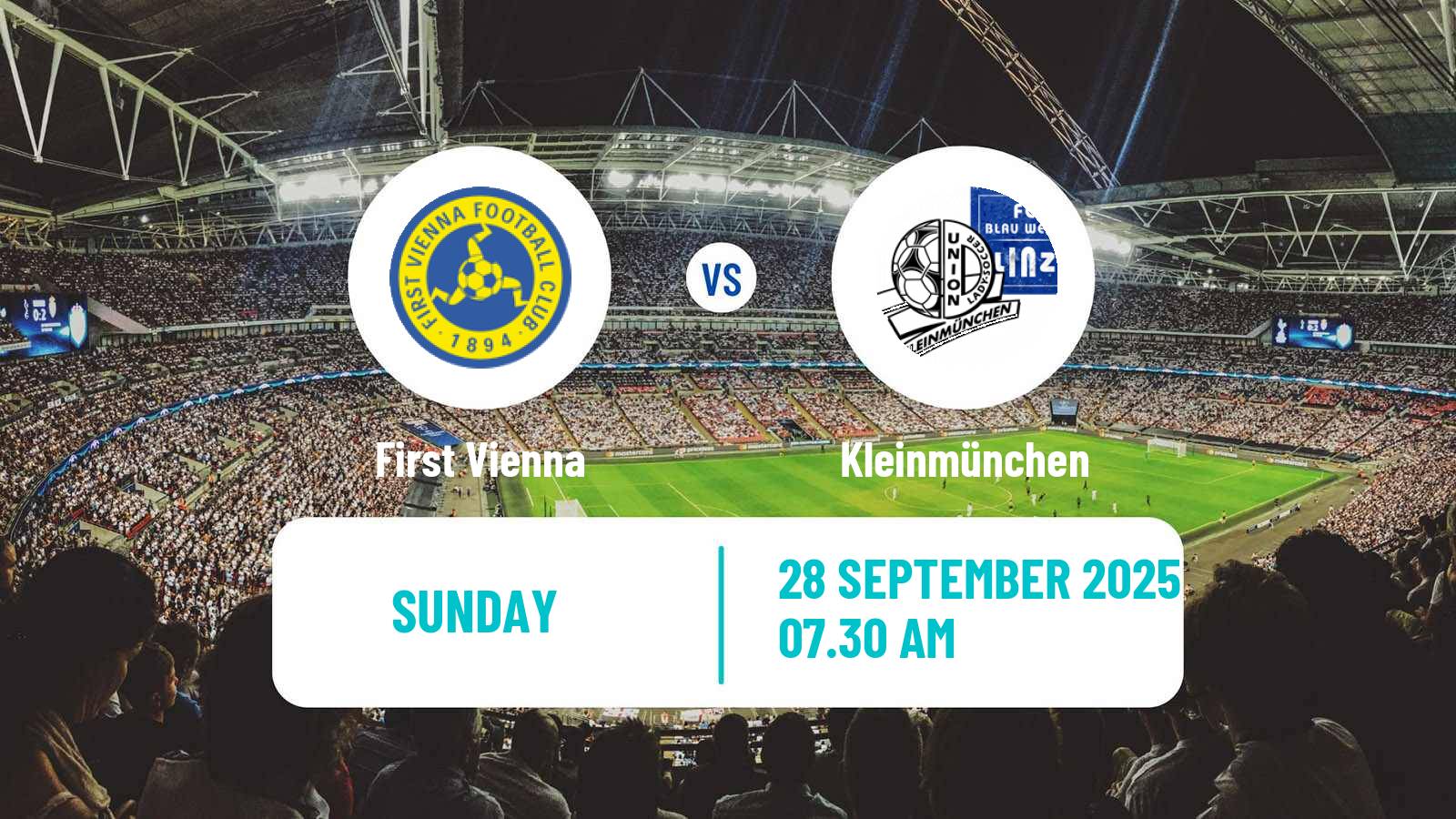 Soccer Austrian Bundesliga Women First Vienna - Kleinmünchen